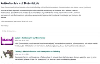 Artikelbild zu Update - Artikelarchiv auf MoinHei.de