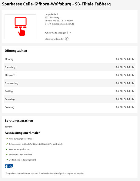 Sparkasse Celle-Gifhorn-Wolfsburg - SB-Filiale Faßberg, Lange Reihe 8.png